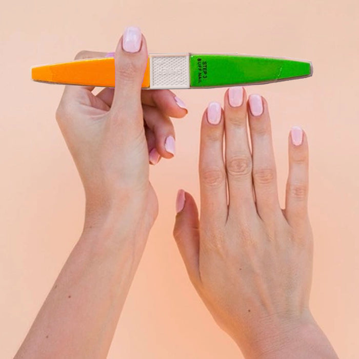 4x Pro Nail Files Buffing Buffer Wand 4 Step Block Pedicure Sanding Manicure Art