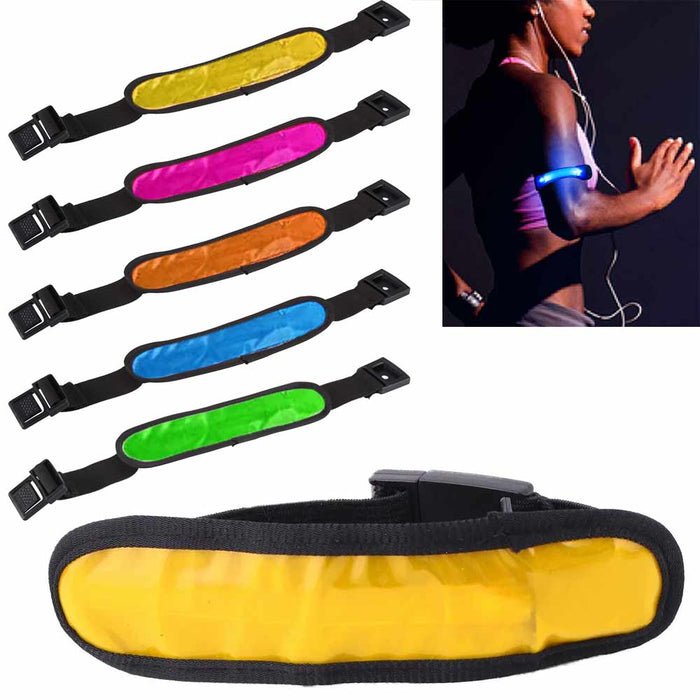 1 Fit LED Arm Strap Glow Band Light Up Sport Runner Fitness Running Reflective