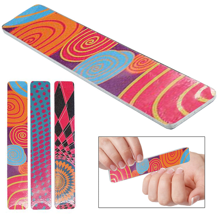 72 Pc Wholesale Large Nail Files Double Sided Manicure Emery Boards Wide Salon