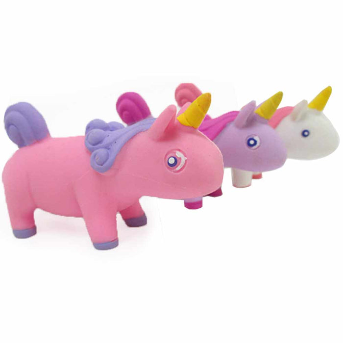 4 Pc Squish Unicorn Squeeze Stress Pressure Relief Soft Fidget Small Toy Gift