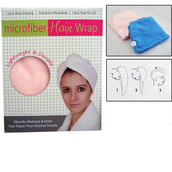 4 Twist Dry Shower Microfiber Hair Wrap Towel Quick Drying Bath Spa Head Cap Hat