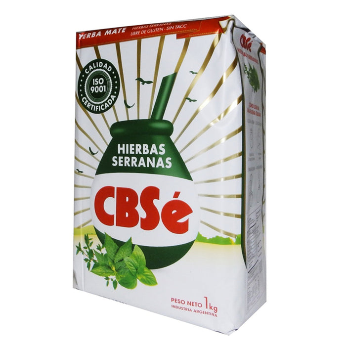 Yerba Mate 1 Kg Hierbas Serranas Loose Leaf Argentina Drink Tea Energy Digestion