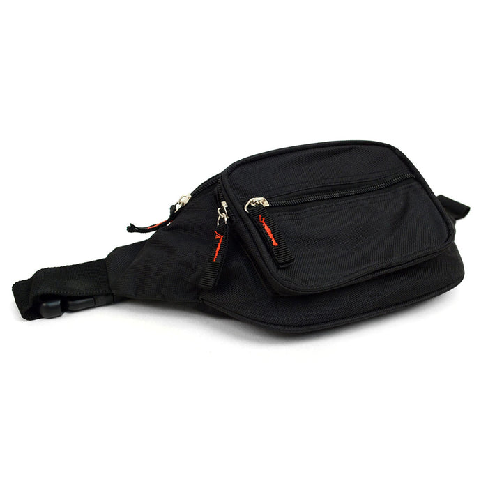 Men's Leather Waist Fanny Pack Bum Adjustable Belt Bag Pouch Travel Hip Purse