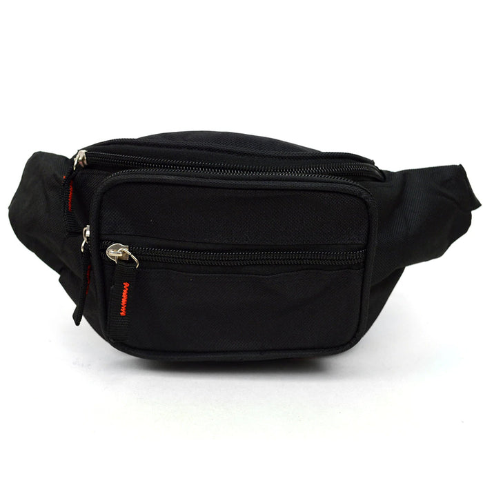 Men's Leather Waist Fanny Pack Bum Adjustable Belt Bag Pouch Travel Hip Purse