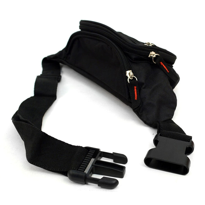 Men's Leather Waist Fanny Pack Bum Adjustable Belt Bag Pouch Travel Hip Purse