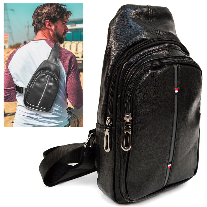Mens Womens Crossbody Sling Bag Chest Shoulder Backpack Fanny Pack Travel Sport