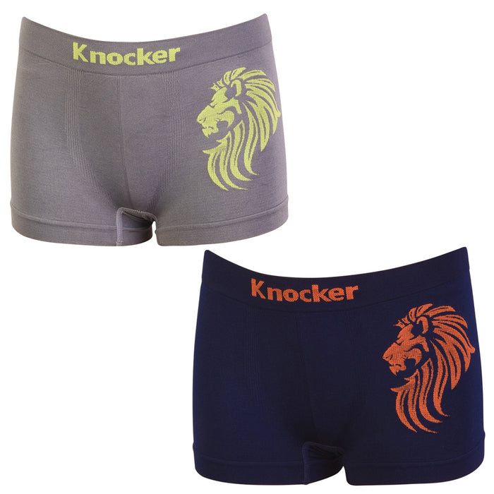 3pc Knocker Boys Seamless Comfort Boxer Briefs Underwear Non-irritating Shorts S