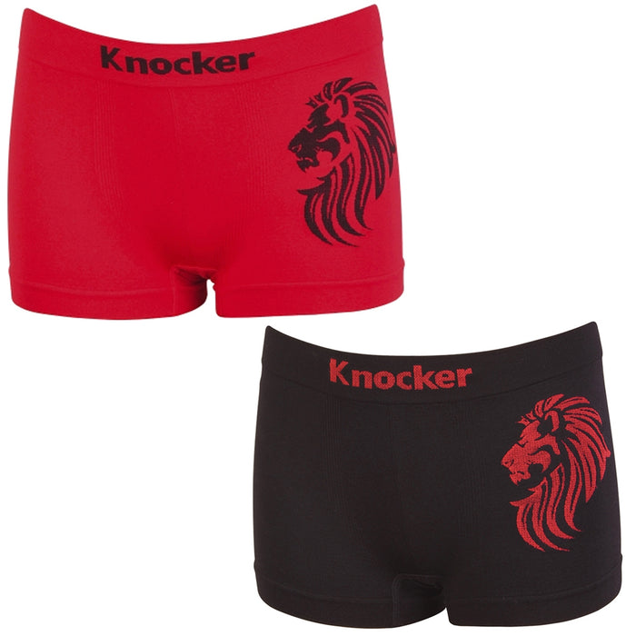 3pc Knocker Boys Seamless Comfort Boxer Briefs Underwear Non-irritating Shorts L