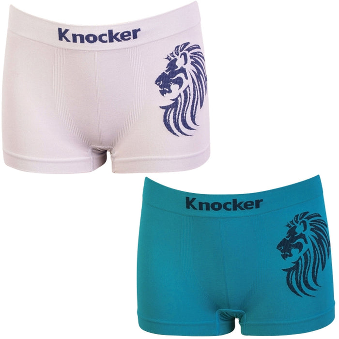 6pc Knocker Boys Seamless Comfort Boxer Briefs Underwear Non-irritating Shorts L
