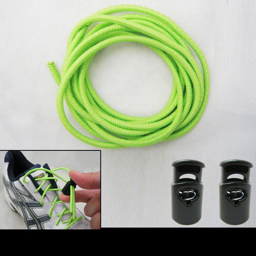 3 No Tie Elastic Shoelace Lock Laces Shoe Strings Fastening Sport Locking  Toggle