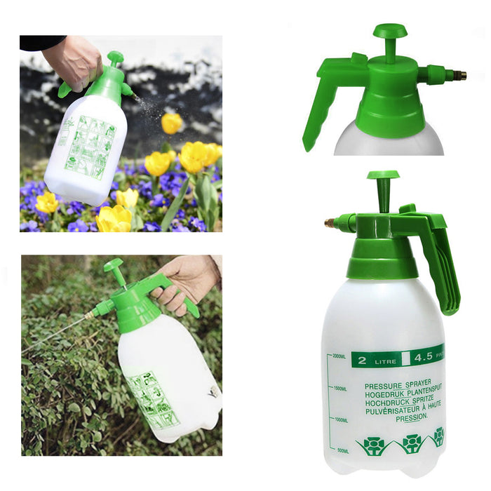 1 Pc 2 Liter Pressure Spray Bottle Garden Adjustable Chemical Sprayer Handheld