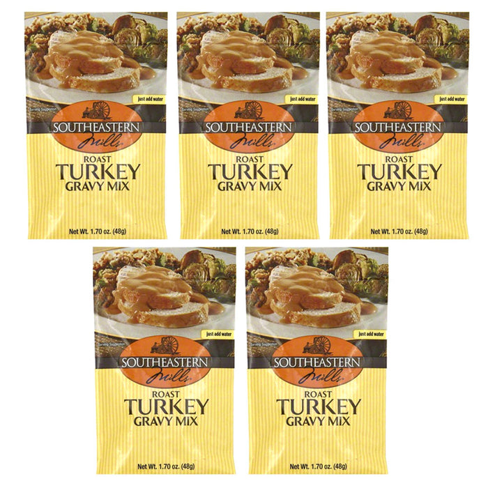 5 Pack Roast Turkey Gravy Mix Seasoning Cooking Thanksgiving Southeastern Dinner