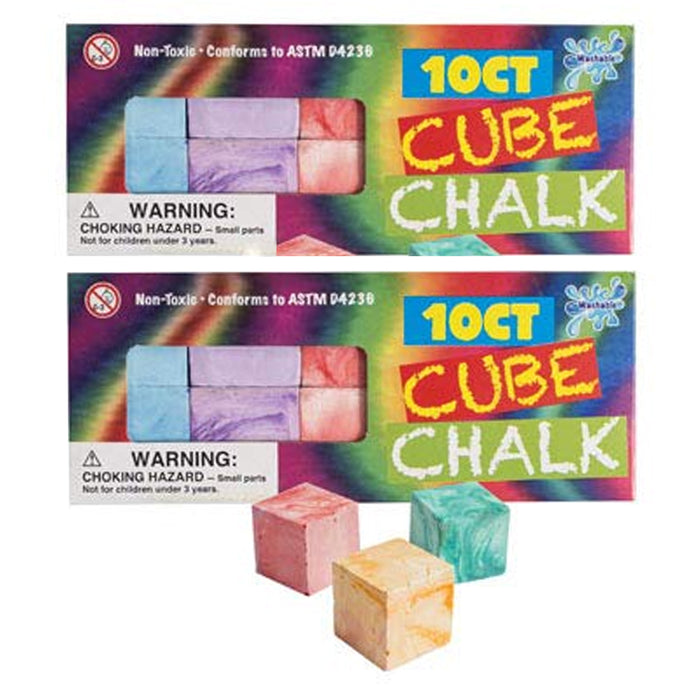 20ct Non-Toxic Cube Chalk Sticks Colors Chalkboard Teaching Class Kids Activity