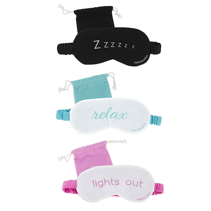 3 Sleeping Eye Mask Blindfold Sleep Soft Padded Shades Pouch Cover Relax Travel