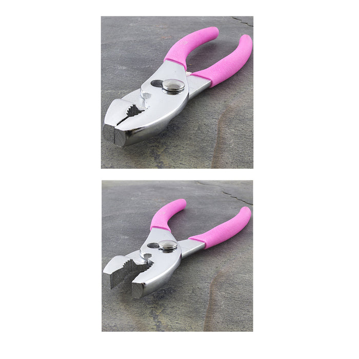 Slip Joint Pliers Wire Cutter Machined Jaws Mechanics Plumbers Steel Women Girl