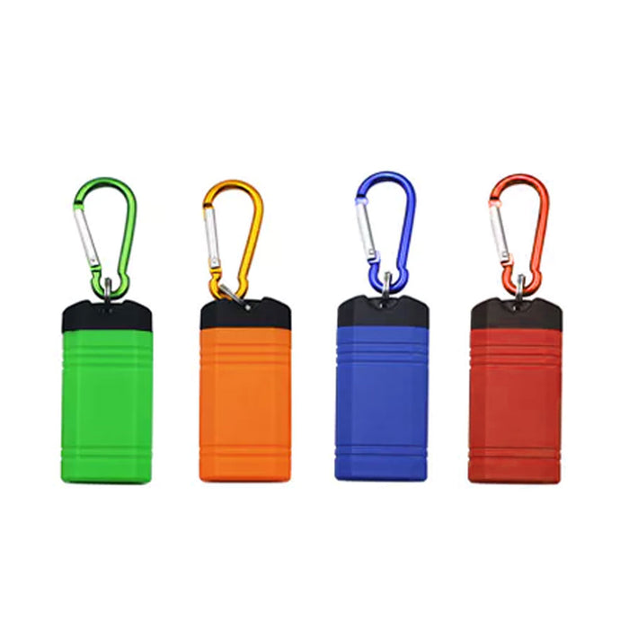 Portable Flashlight Key Ring COB LED Magnetic Keychain Camp Work Light Carabiner