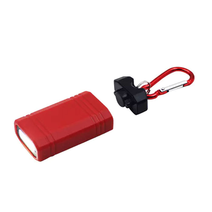 3 Portable Flashlight Camping COB LED Keychain Torch Handy Light Lamps Carabiner