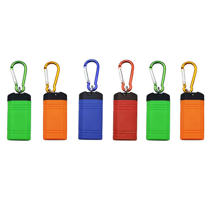 6 x Magnetic Keychain COB LED Flashlight Torch Hiking Bright Light Lamp Camping