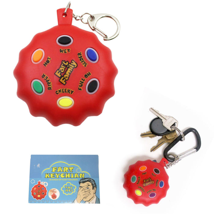 New Fart Keychain Farting Sound Pranks Gag Funny Machine Novelty Key Chain Gags