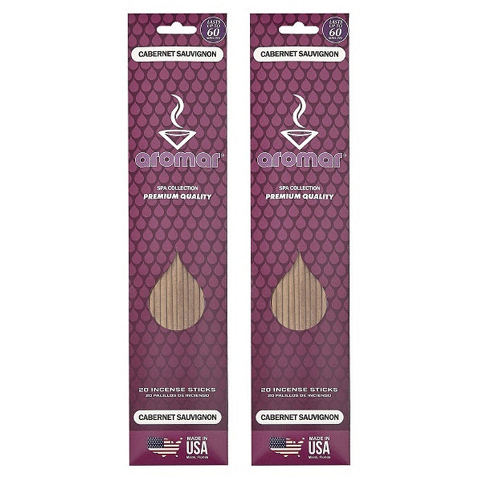 40 Incense Sticks Cabernet Sauvignon Scented Fragrance Aroma Therapy Hand Dipped
