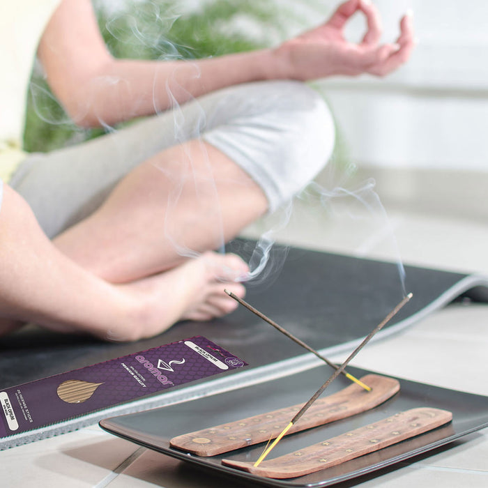 40 Natural Incense Sticks Black Opium Scented Air Fragrance Hand Dipped Burning