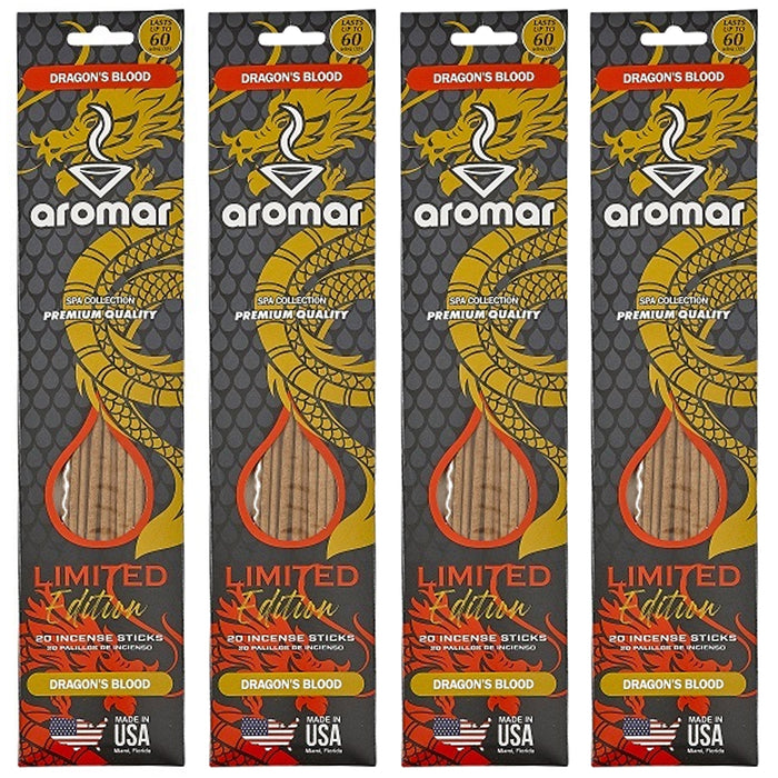 80 Pc Dragon's Blood Incense Sticks Scented Fragrance Aroma Therapy Hand Dipped