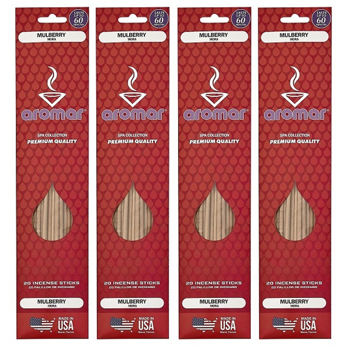 80 Pc Mulberry Fruit Incense Sticks Scented Hand Dipped Aroma Therapy Fragrance