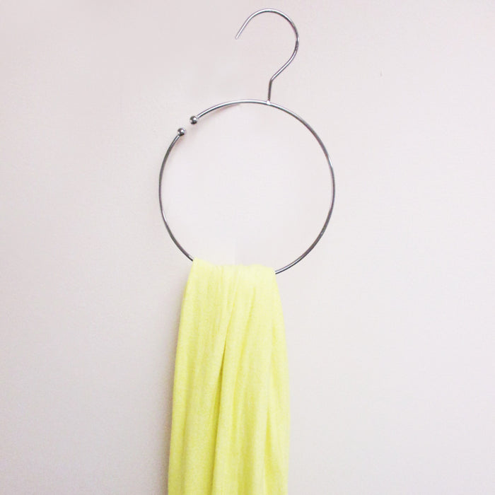 2 Pc Belt Ring Hanger Accessory Holder Heavy Duty Metal Loop Towel Tie Scarf