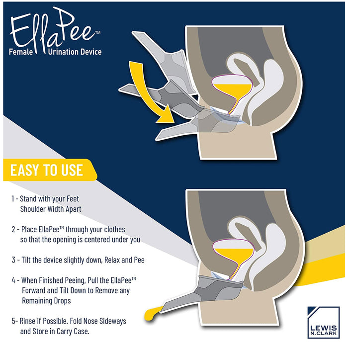 Women Urination Device Reusable Silicone Funnel Travel Camping Standing Pee Pott