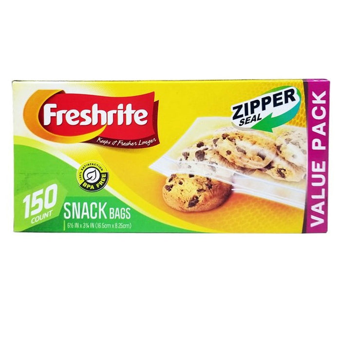 150 Resealable Zip Seal Sandwich Bags Snacks School Lunch Food Storage BPA Free