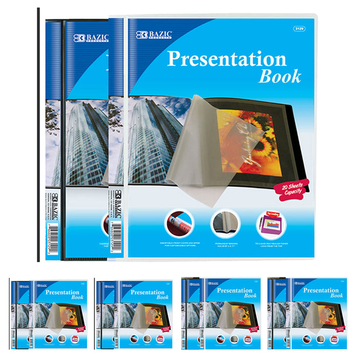 10 Pc Presentation Books Portfolio 10 Pockets Binder Document Folder Organizer