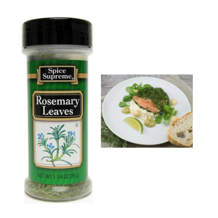 1 Spice Supreme Rosemary Leaves Seasoning 1.25 Oz Jar Cooking Dry Rub Veggies