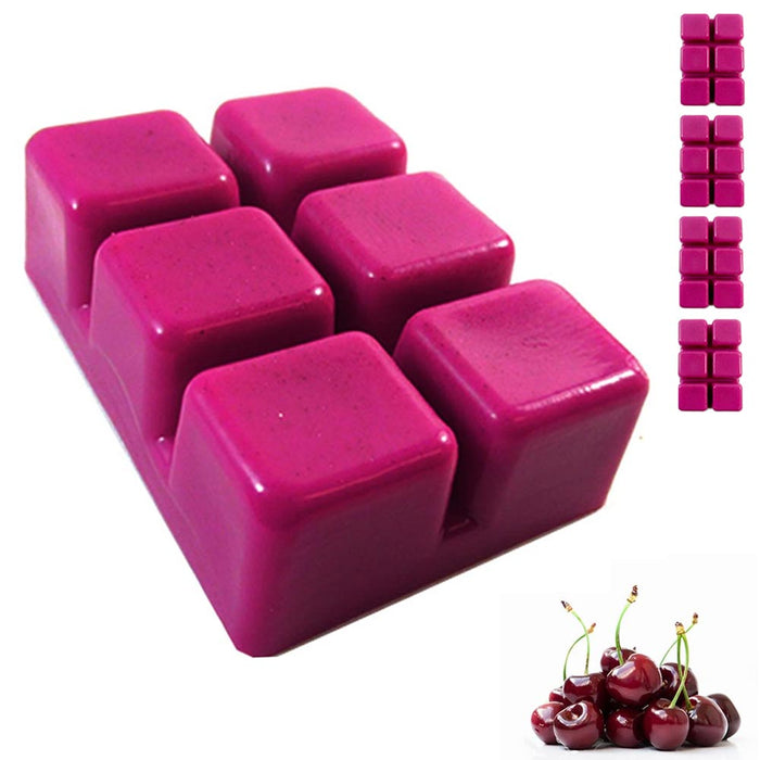 4PK Cube Black Cherry Wax Melts Bar Candle Warmers Aroma Therapy Fragrance 2.5oz