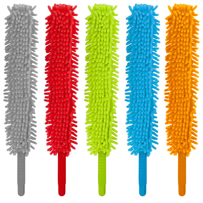 1 X Long Microfiber Duster Bendable Flexible Cleaning Brush Dust Cleaner Handle