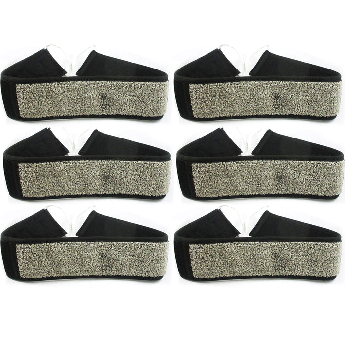 6 Pc Exfoliating Loofah Loofa Back Strap Bath Shower Body Sponge Scrubber Brush
