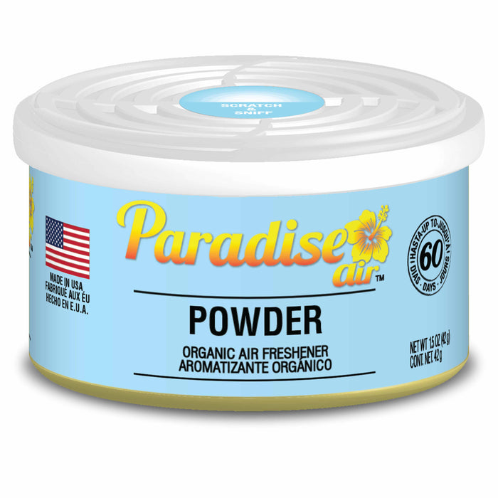 4 Pc Paradise Organic Air Freshener Powder Scent Fiber Can Home Car Fresh Aroma