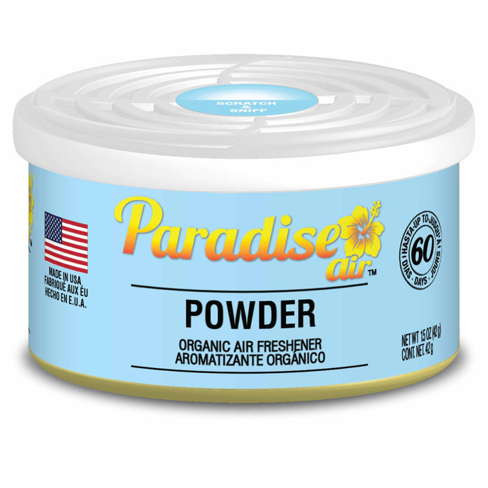 2 Pc Paradise Organic Air Freshener Powder Scent Fiber Can Home Car Fresh Aroma