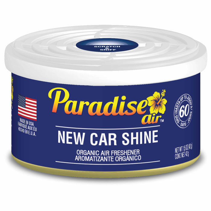 2 Pc Paradise Organic Air Freshener New Car Shine Scent Fiber Can Home Car Aroma