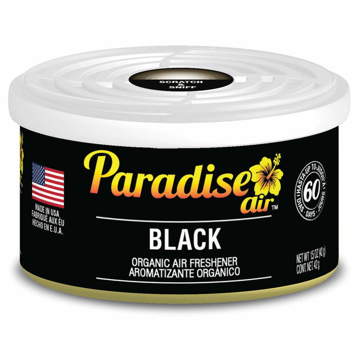 4 Pc Paradise Organic Air Freshener Black Scent Fiber Can Home Office Car Aroma