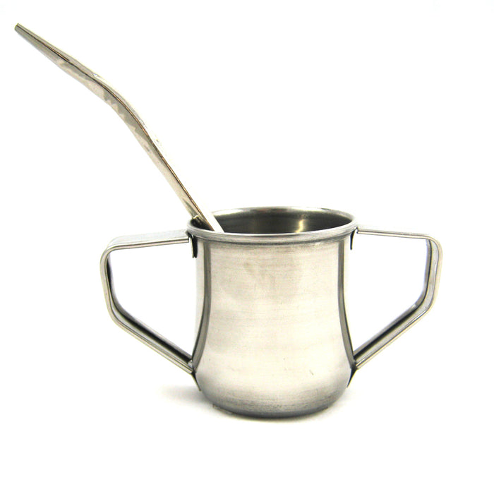 ARGENTINA MATE GOURD CUP YERBA TEA WITH STRAW BOMBILLA STAINLESS STEEL KIT 9501