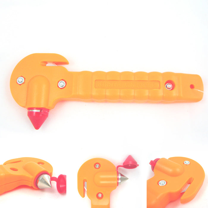 2 Pc Emergency Escape Tool Auto Car Window Glass Hammer Breaker Seat Belt Cutter