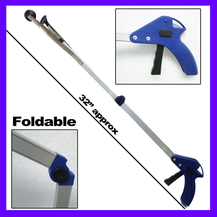 2 Pick Up Tool Grabber Reacher Stick Foldable Reaching Grab Extend Rea —  AllTopBargains