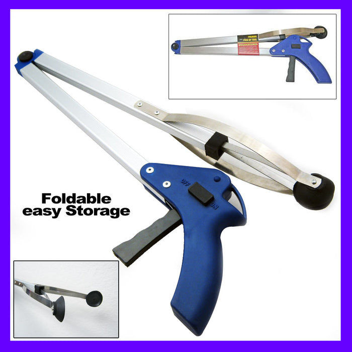 2 Pick Up Tool Grabber Reacher Stick Foldable Reaching Grab Extend Reach 29" L
