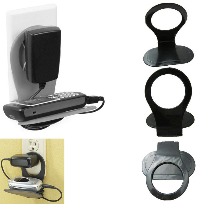 2 PC Wall Mount Cell Phone Holder Charging Stand Station Free Universal Tablet