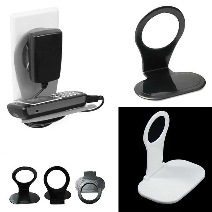 2PK Cell Phone Holder Wall Mount iPhone Charger Foldable Dock Charging Mobile US
