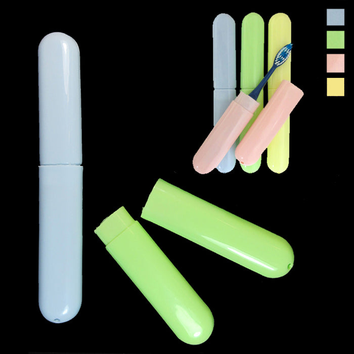 8 Pc Toothbrush Holders Set Cover Case Travel Kit Camping Tube Plastic Box New