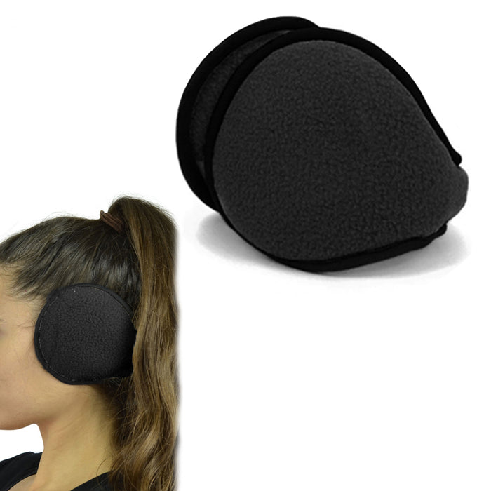Kids Ear Muff Earmuffs Boy Girl Warmers Winter Basic Polar Fleece Grip Wrap Soft