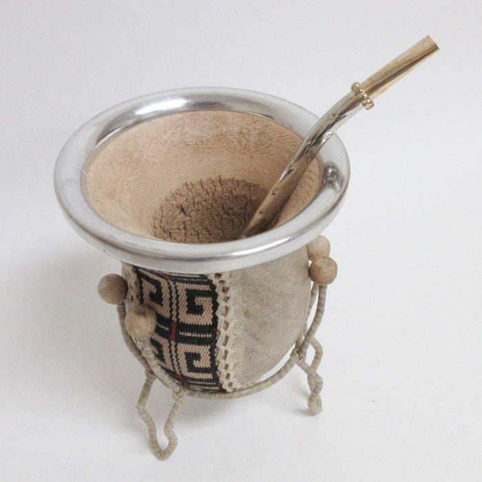 Argentina Mate Gourd Calabaza Cup With Bombilla Straw Healthy Drink Kit Set 3013