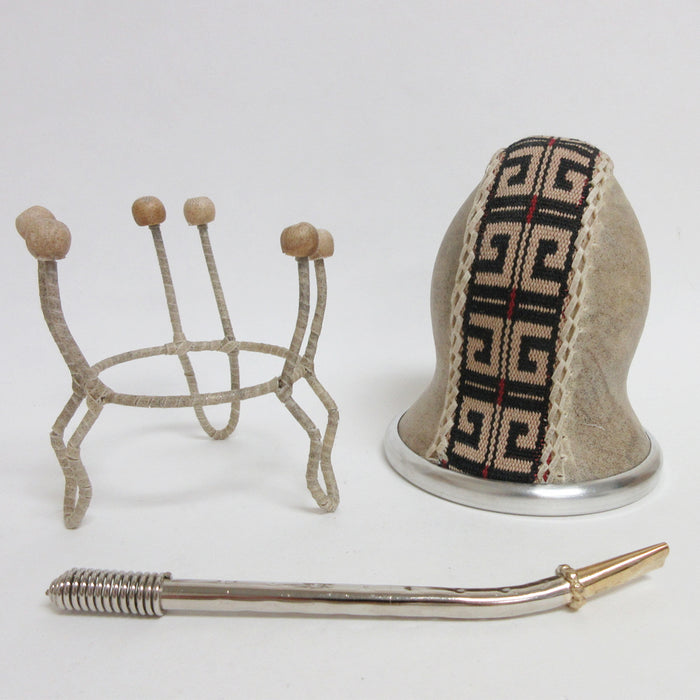 Argentina Mate Gourd Calabaza Cup With Bombilla Straw Healthy Drink Kit Set 3013