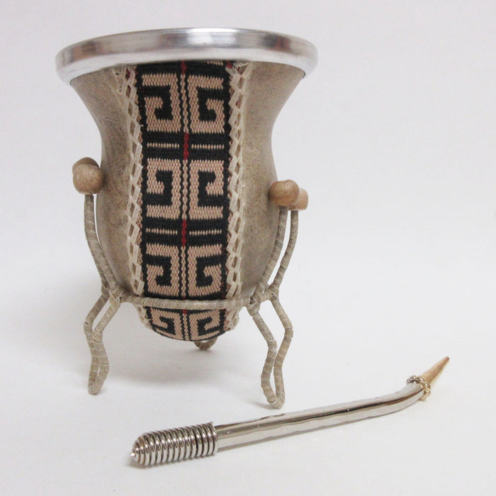 Argentina Mate Gourd Calabaza Cup With Bombilla Straw Healthy Drink Kit Set 3013